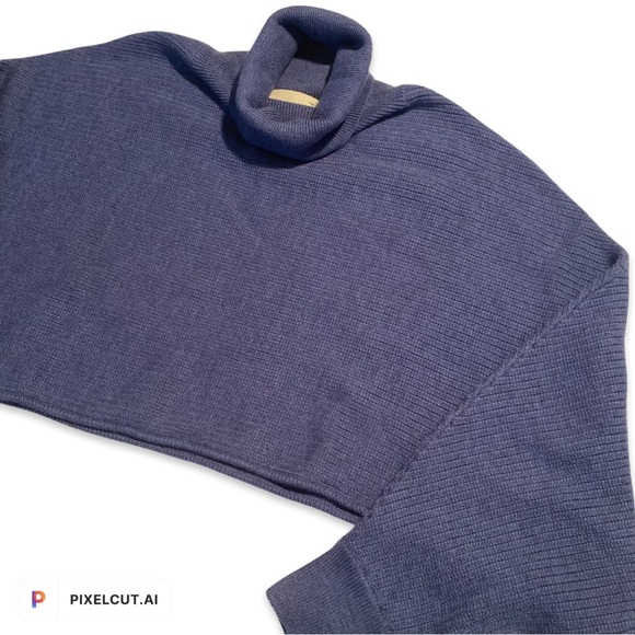 Wilfred Free Turtleneck Cropped Sweater - Picture 4 of 4